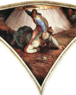 David and Goliath by Michelangelo Buonarroti