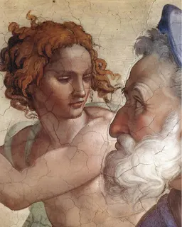 The Prophet Ezekiel (Sistine Chapel) by Michelangelo Buonarroti