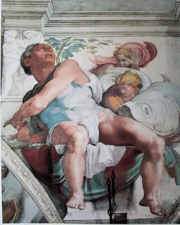 The Prophet Jonah (Sistine Chapel) by Michelangelo Buonarroti