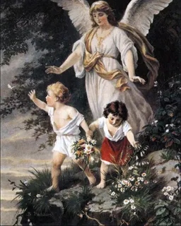 Guardian Angel (Schutzengel) by Bernhard Plockhorst