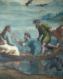 The Miraculous Draught of Fishes by Raffaello Sanzio da Urbino