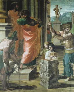 The Sacrifice at Lystra by Raffaello Sanzio da Urbino