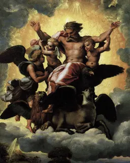 The Vision of Ezekiel by Raffaello Sanzio da Urbino
