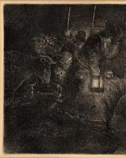 The Adoration of the Shepherds by Rembrandt van Rijn