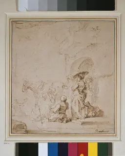 The Angel Departing from the Family of Tobias by Rembrandt van Rijn