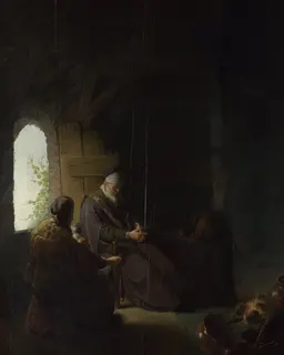 Anna and the Blind Tobit by Rembrandt van Rijn