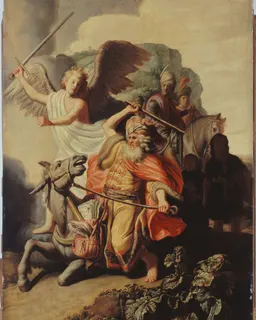 Balaam and the Ass by Rembrandt van Rijn