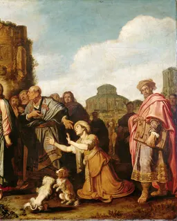 Christ and the Canaanite Woman by Rembrandt van Rijn