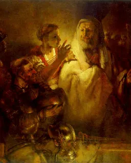 The Denial of Saint Peter by Rembrandt van Rijn