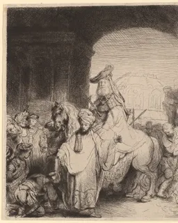 The Triumph of Mordecai by Rembrandt van Rijn