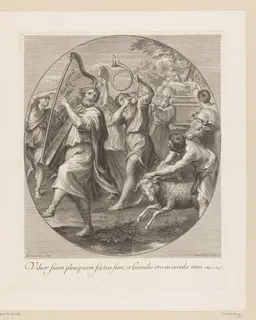 David Dancing Before the Ark of the Covenant by Anonymous (17th-c. Dutch engraver)