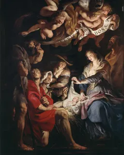 Adoration of the Shepherds by Peter Paul Rubens
