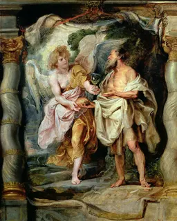 The Prophet Elijah Receiving Bread and Water from an Angel by Peter Paul Rubens