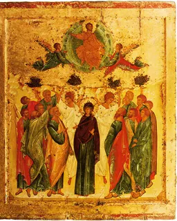 The Ascension by Andrei Rublev