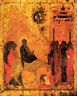 The Entry into Jerusalem by Andrei Rublev