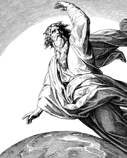 Second Day of Creation — Waters Divided by Julius Schnorr von Carolsfeld