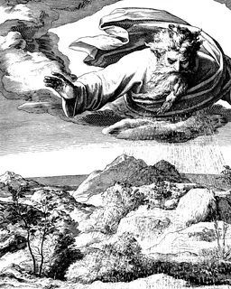 Third Day of Creation — Land, Sea, and Plants by Julius Schnorr von Carolsfeld