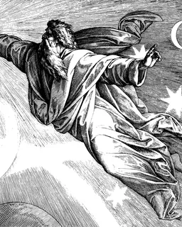 Fourth Day of Creation — Sun, Moon, and Stars by Julius Schnorr von Carolsfeld