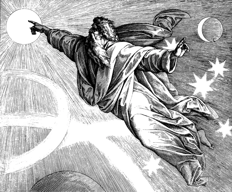 Fourth Day of Creation — Sun, Moon, and Stars
