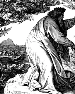 Fifth Day of Creation — Fish and Birds by Julius Schnorr von Carolsfeld