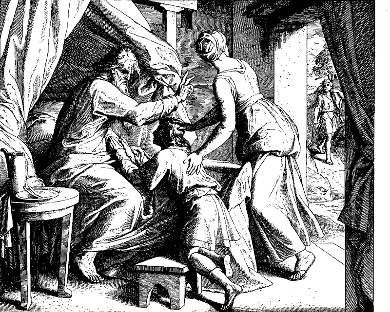 Isaac Blesses Jacob before Esau