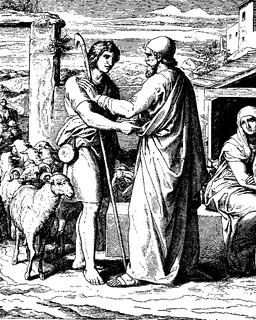 Jacob Serves for Rachel by Julius Schnorr von Carolsfeld