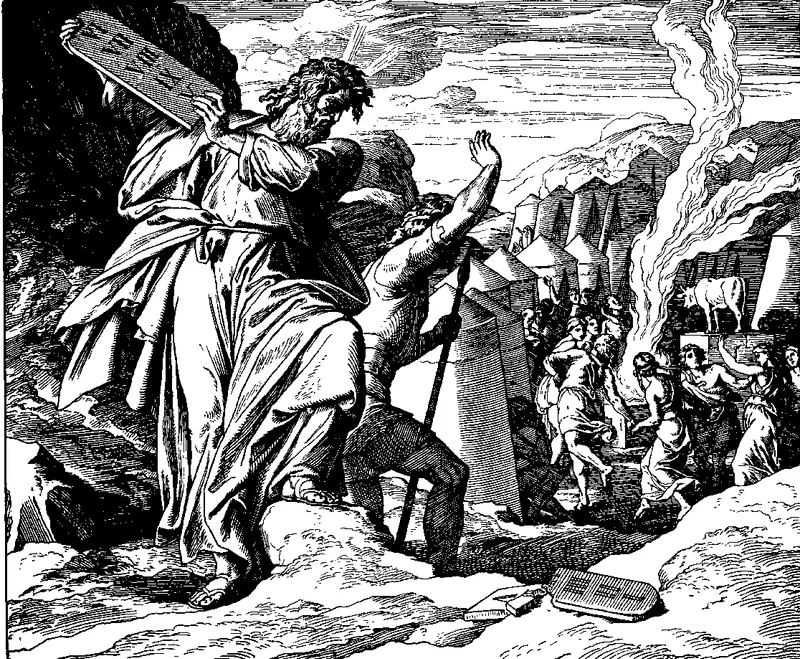 Moses Breaks the Tablets