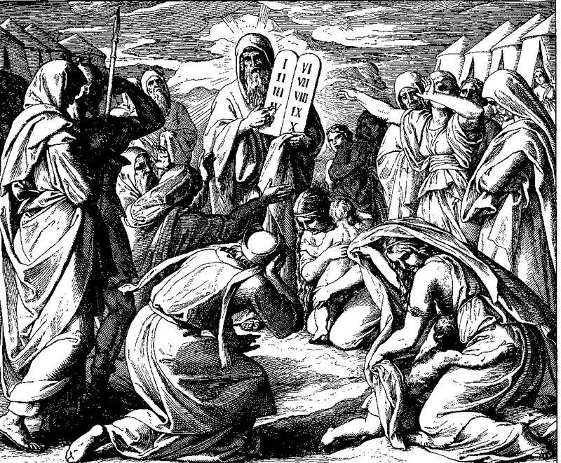 Moses Brings the New Tablets to Israel