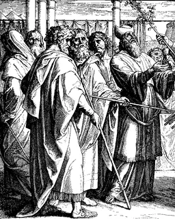 Aaron's Rod That Budded by Julius Schnorr von Carolsfeld