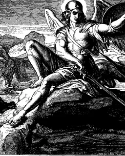 Death of Moses by Julius Schnorr von Carolsfeld