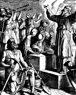 The Founding of the New Temple in Jerusalem by Julius Schnorr von Carolsfeld