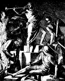 Building and Defending the New City Walls by Julius Schnorr von Carolsfeld