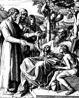 Job's New Prosperity by Julius Schnorr von Carolsfeld