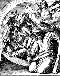 David the Psalmist — Repentance by Julius Schnorr von Carolsfeld