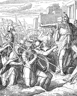 Judas Maccabeus Defeats the Enemy and Cleanses the Temple by Julius Schnorr von Carolsfeld