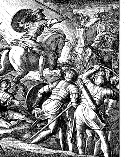 An Angel of the Lord Leads Israel against the Enemy by Julius Schnorr von Carolsfeld
