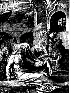 Daniel in the Lions’ Den and Habakkuk by Julius Schnorr von Carolsfeld