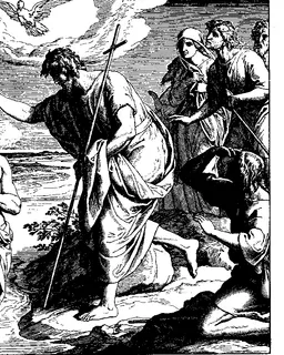 The Baptism of Christ by Julius Schnorr von Carolsfeld