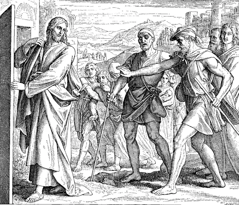Two Blind Men Call on Jesus