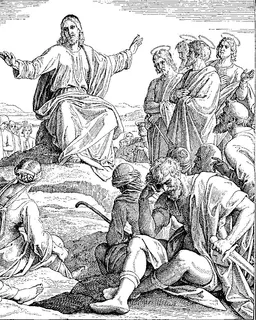 The Sermon on the Mount by Julius Schnorr von Carolsfeld