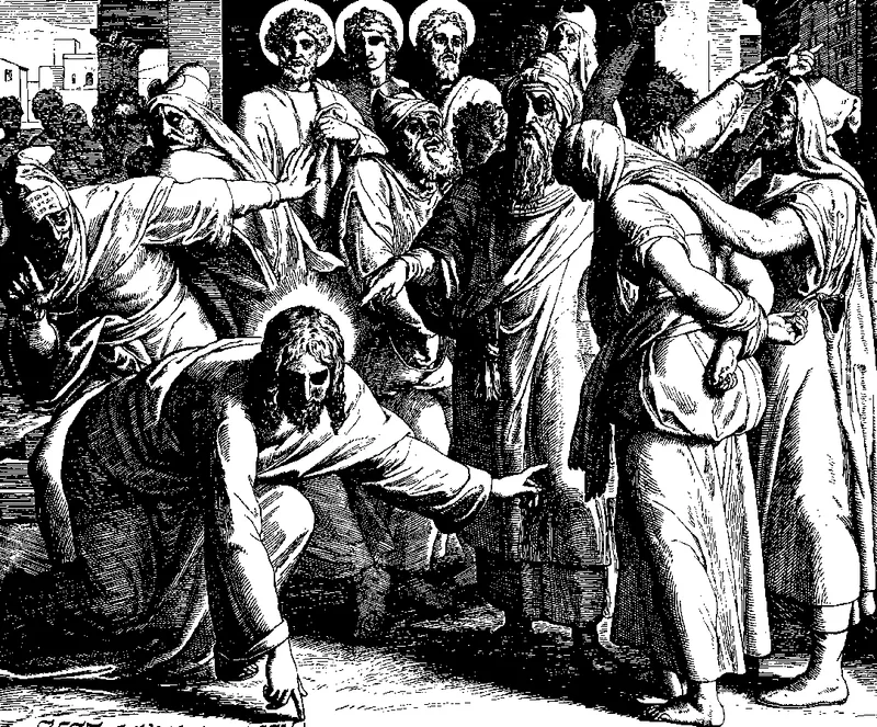 The Woman Taken in Adultery before Christ