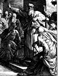 Jesus before Caiaphas by Julius Schnorr von Carolsfeld