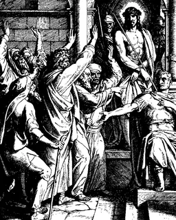The People Demand Jesus's Blood of Pilate by Julius Schnorr von Carolsfeld