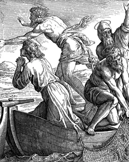 The Risen Savior Appears at the Sea of Galilee by Julius Schnorr von Carolsfeld