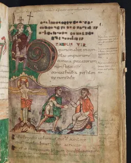 Stuttgart Psalter, folio 2r (incipit) by Master of the Stuttgart Psalter