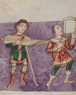 Stuttgart Psalter, folio 97v by Master of the Stuttgart Psalter