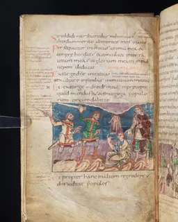 Stuttgart Psalter, Psalm 2 (folio 7v) by Master of the Stuttgart Psalter