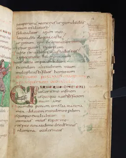 Stuttgart Psalter, Psalm 8 (folio 14r) by Master of the Stuttgart Psalter