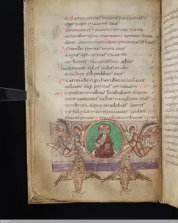 Stuttgart Psalter, Psalm 13 (folio 19v) by Master of the Stuttgart Psalter