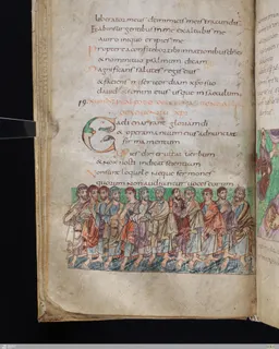 Stuttgart Psalter, Psalm 16 (folio 22v) by Master of the Stuttgart Psalter